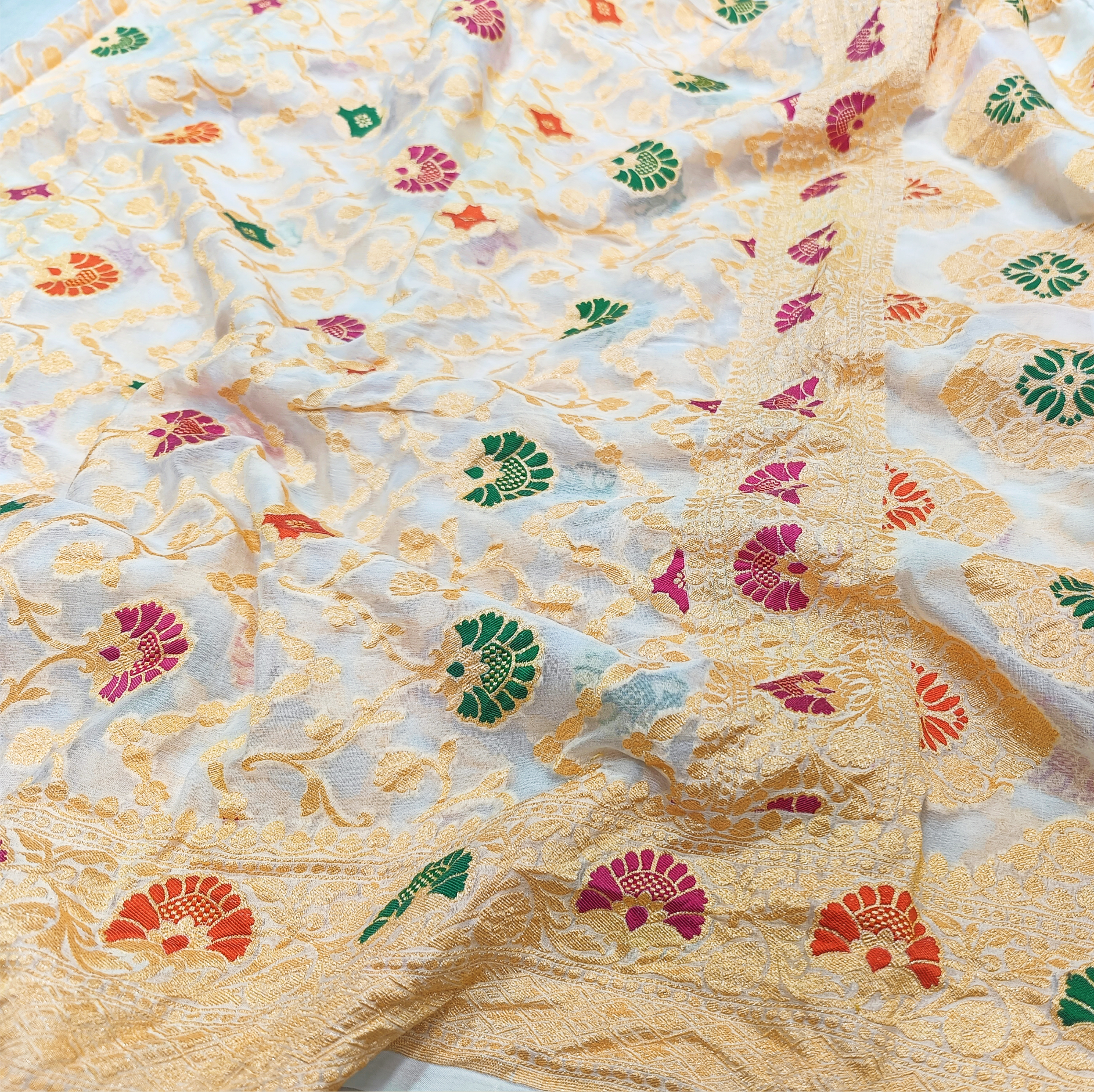 Dyeable Banarasi Sarees